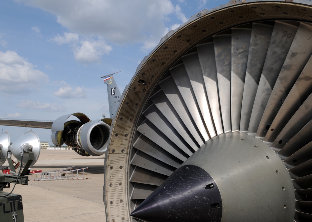 DVIDS - News - Stratotanker returns to sun-split clouds after engine swap