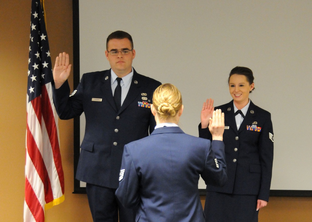 New 120th Fighter Wing NCOs and senior NCOs