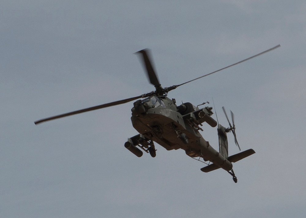 Apache's from 101st provide security at NIE