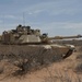 An M1 Abrams with 1-6 Inf  provides security during an evaluation at NIE 13.2 near Dona Ana N.M.