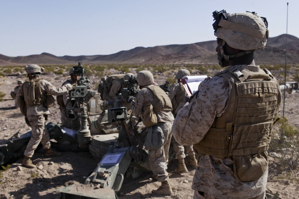 11th Marine Regiment Desert Fire Exercise