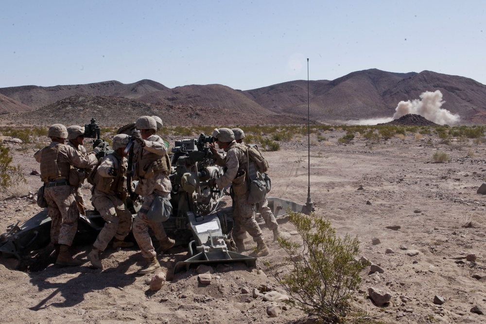 11th Marine Regiment Desert Fire Exercise