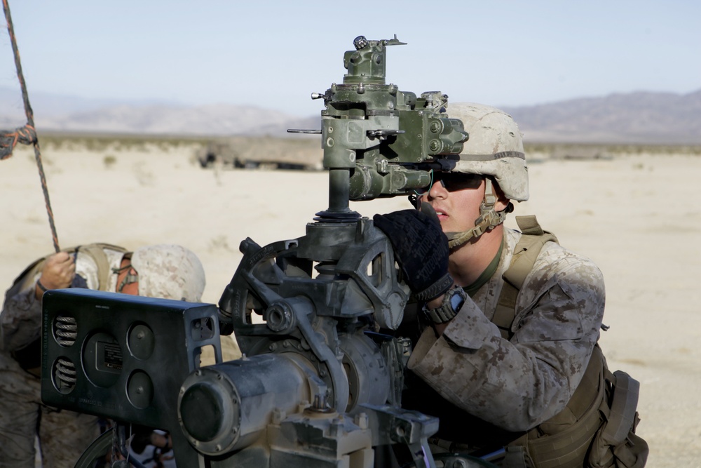 11th Marine Regiment Desert Fire Exercise