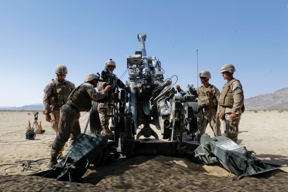 11th Marine Regiment Desert Fire Exercise