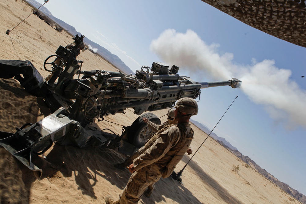 11th Marine Regiment Desert Fire Exercise