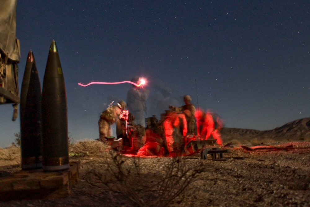 11th Marine Regiment Desert Fire Exercise