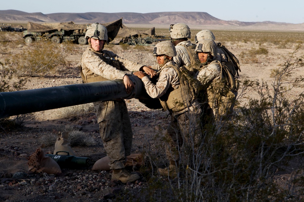 11th Marine Regiment Desert Fire Exercise