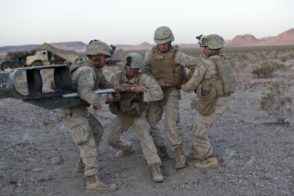 11th Marine Regiment Desert Fire Exercise