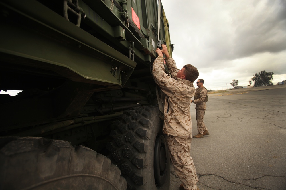 Marines embark on field operation