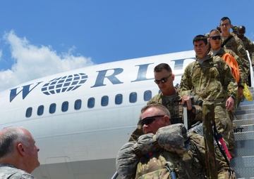 1st of the 167th returns to US