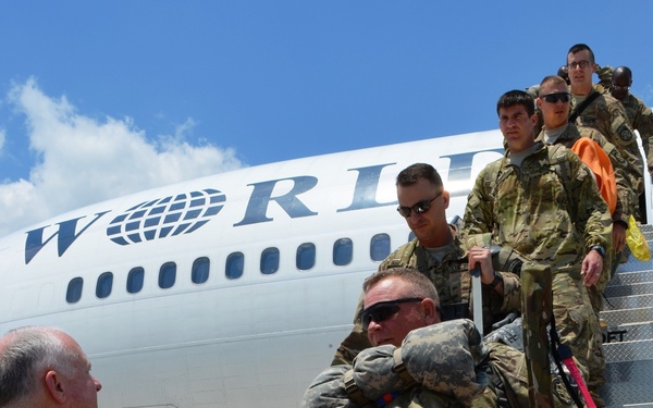 1st of the 167th returns to US