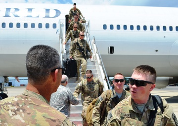 1st of the 167th returns to US