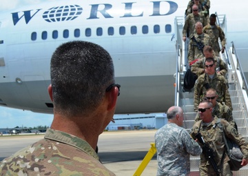 1st of the 167th returns to US