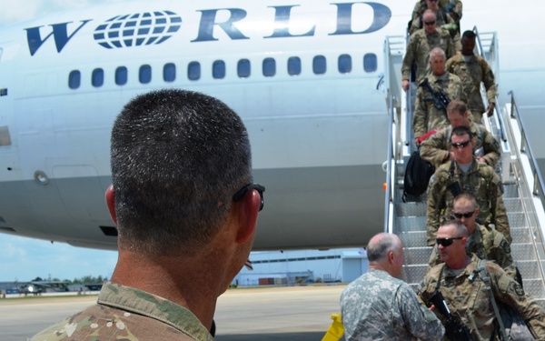 1st of the 167th returns to US