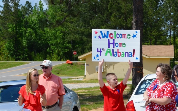 1st of the 167th Infantry returns to US