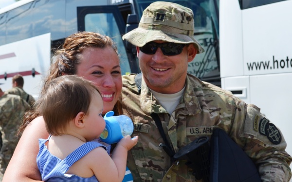 1st of the 167th returns to US