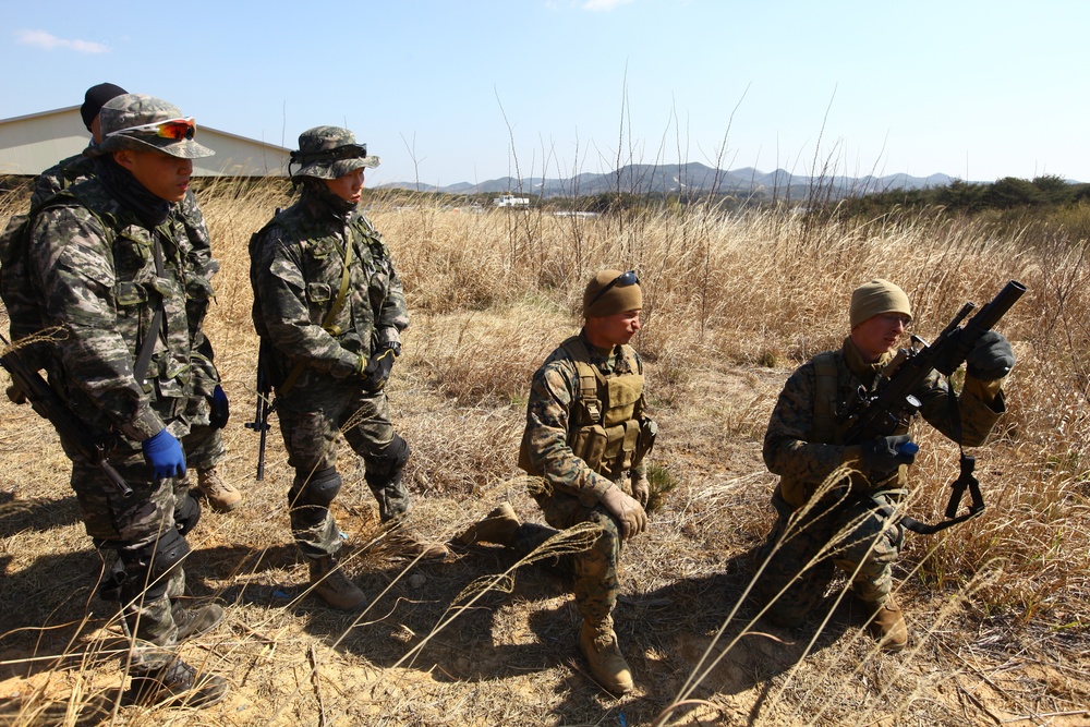 ROK, US reconnaissance Marines conduct bilateral training