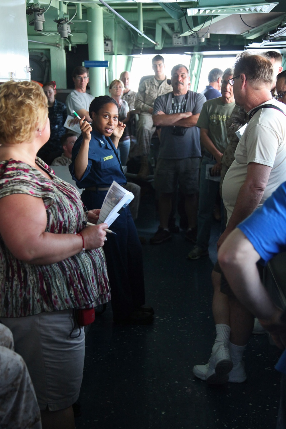 Families sail home with servicemembers during Tiger Cruise