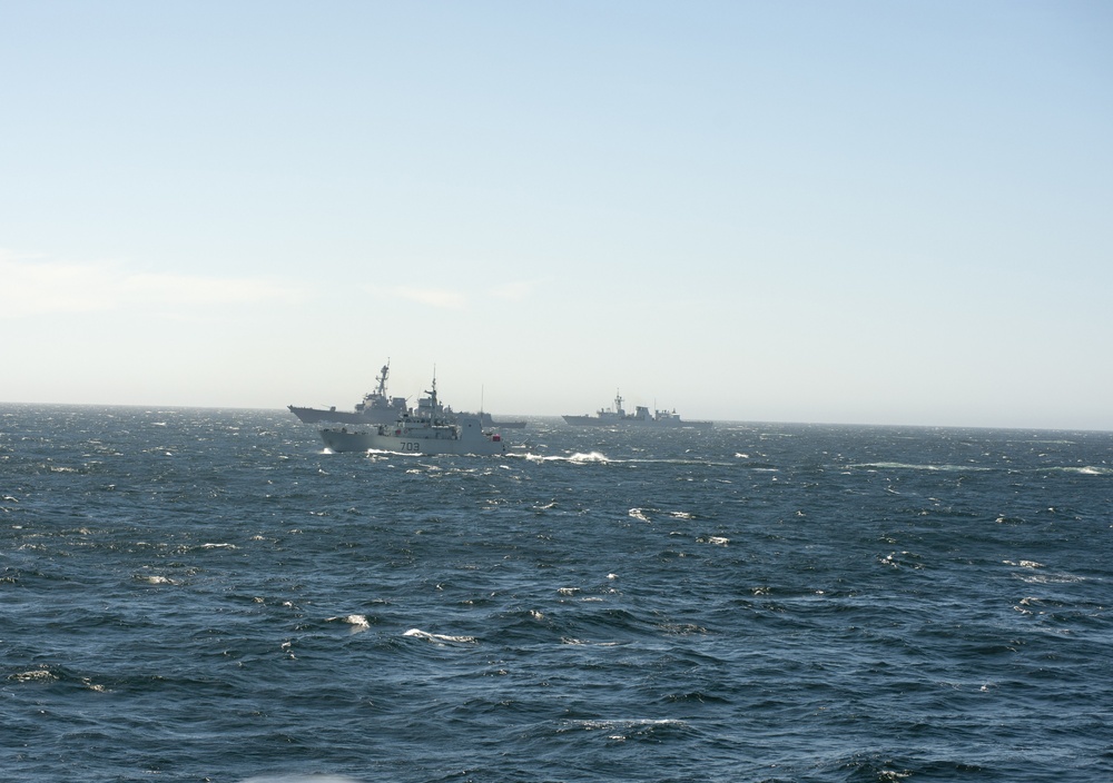 Maneuvering exercise during Exercise Trident Fury