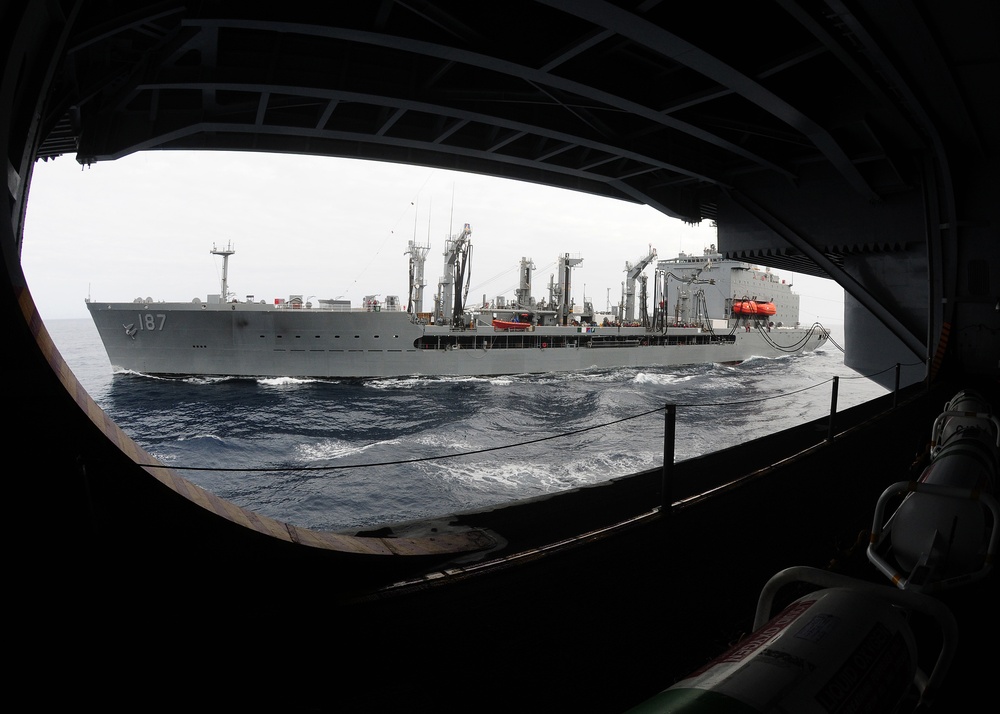 USS Ronald Reagan action