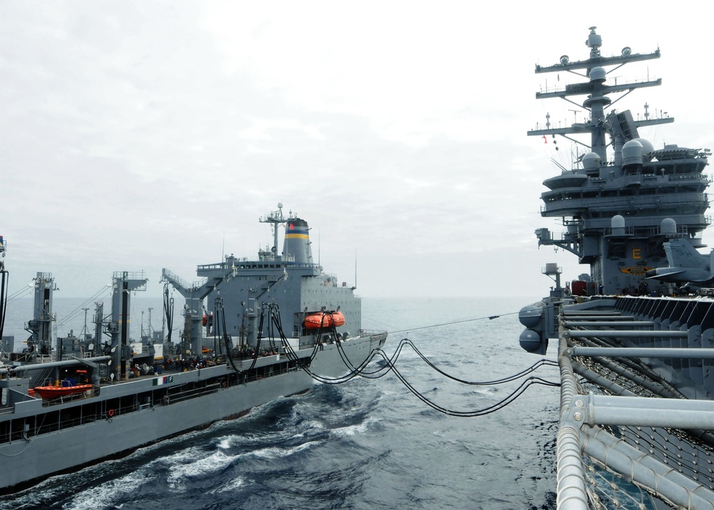 USS Ronald Reagan replenishment