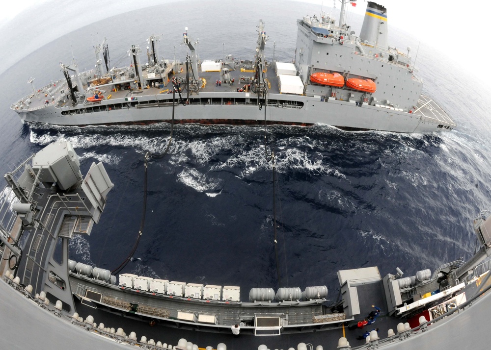 USS Ronald Reagan replenishment