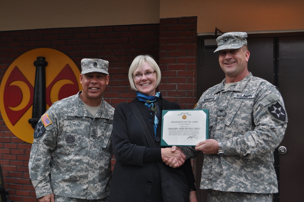 MFLC recognized for her service