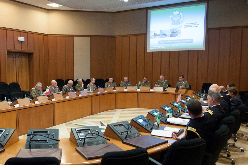 Gen. Odierno in Rome