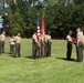 Retirement ceremony at Camp Johnson