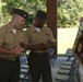 Retirement ceremony at Camp Johnson