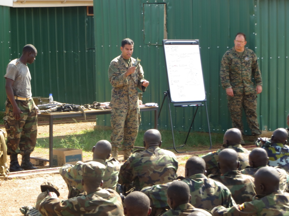 US Marines train with UPDF