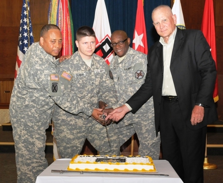 Fort Hood, Texas, Army Reserve 105th birthday celebration cake cutting