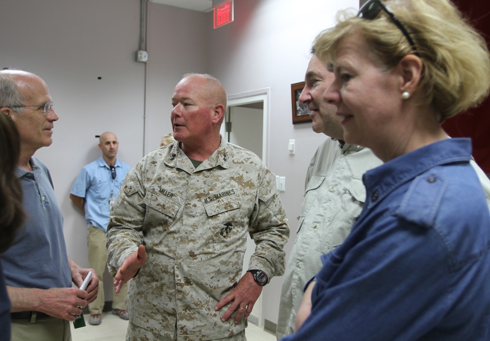 US Senators, Congressman visit Camp Leatherneck Marines