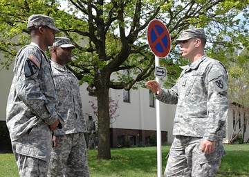 Soldiers discussing logistics