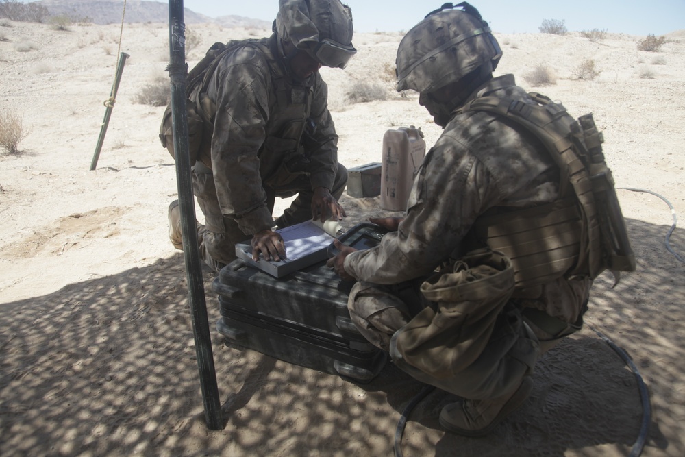 11th Marine Regiment Desert Fire Exercise