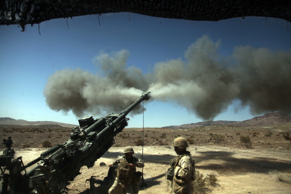 11th Marine Regiment Desert Fire Exercise