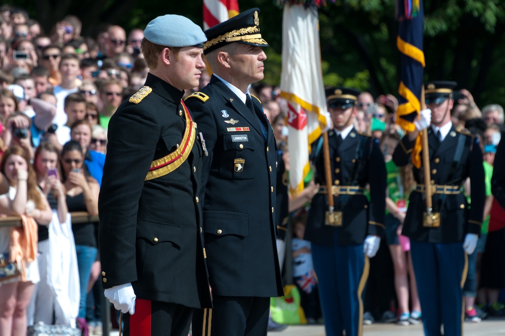 Prince Harry of Wales Arlington visit