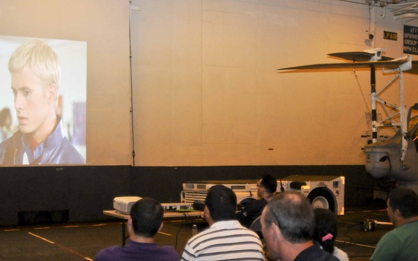 Tiger Cruise movie night