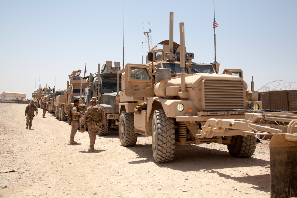 42nd Battalion Georgian Liaison Team 8 conducts resupply and retrograde