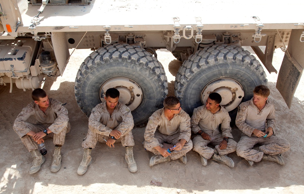 42nd Battalion Georgian Liaison Team 8 conducts resupply and retrograde