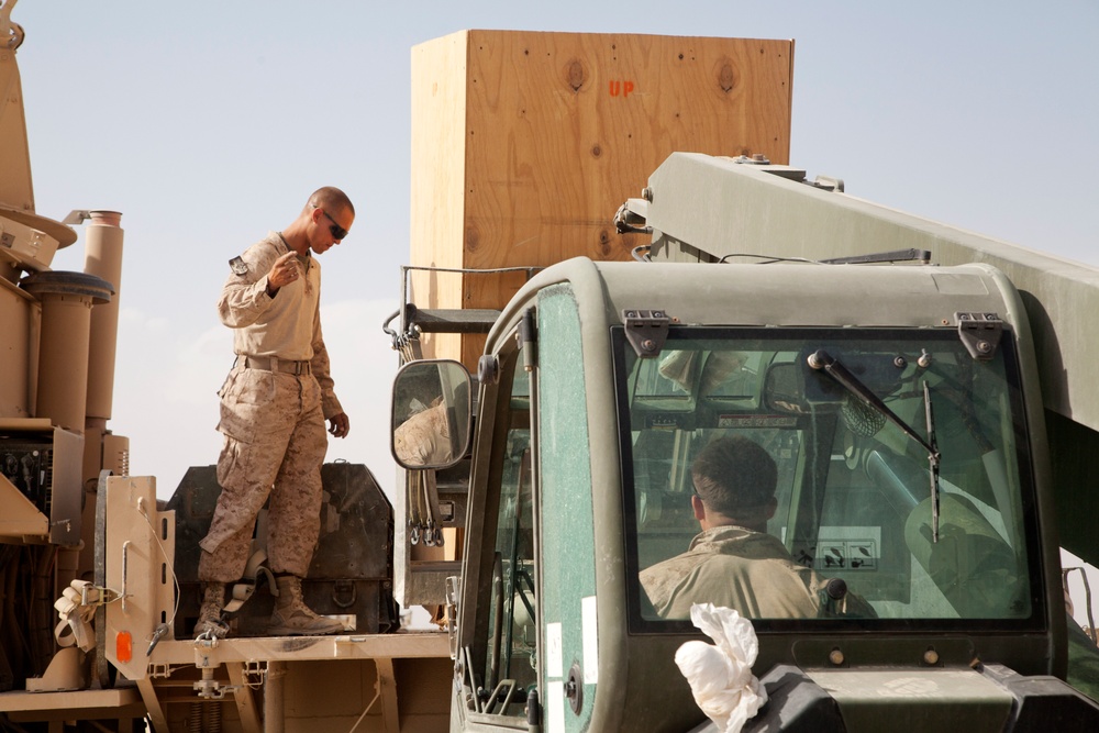42nd Battalion Georgian Liaison Team 8 conducts resupply and retrograde