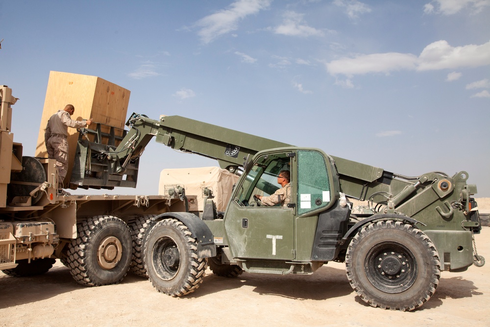 42nd Battalion Georgian Liaison Team 8 conducts resupply and retrograde