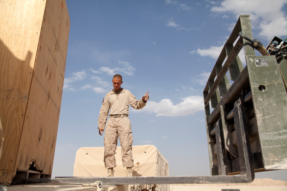 42nd Battalion Georgian Liaison Team 8 conducts resupply and retrograde
