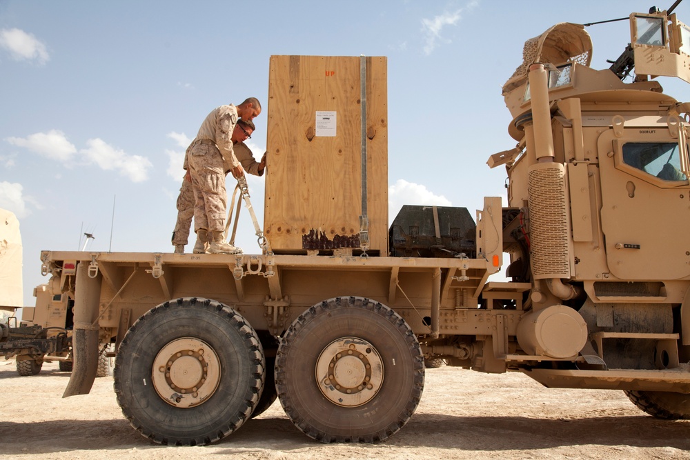 42nd Battalion Georgian Liaison Team 8 conducts resupply and retrograde