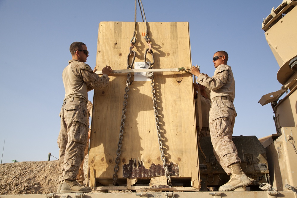 42nd Battalion Georgian Liaison Team 8 conducts resupply and retrograde