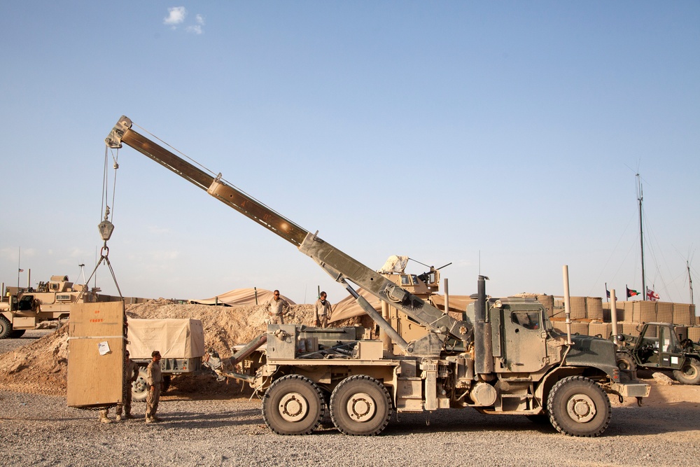 42nd Battalion Georgian Liaison Team 8 conducts resupply and retrograde