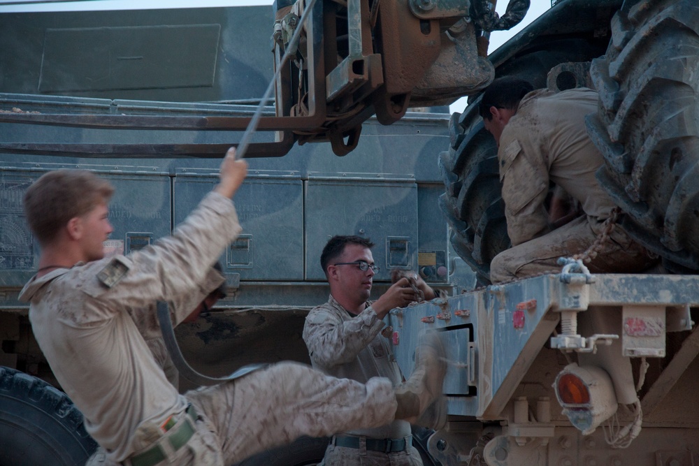 42nd Battalion Georgian Liaison Team 8 conducts resupply and retrograde
