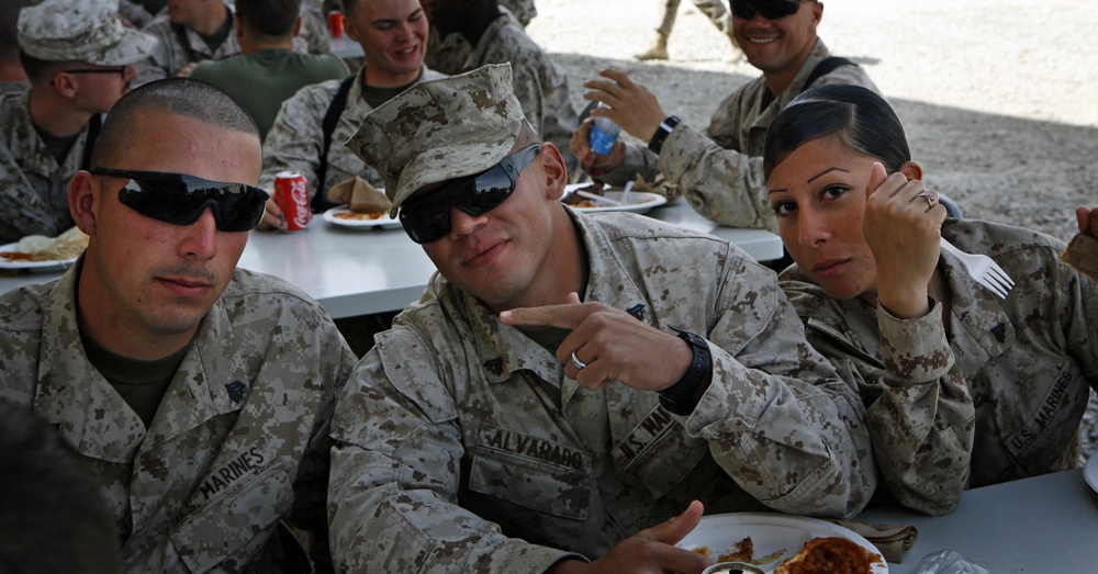 R4OG Marines grill up fun in Afghanistan