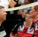 Prince Harry competes in Warrior Games volleyball exhibition