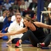 Misty May-Treanor plays volleyball with wounded warriors, Prince Harry